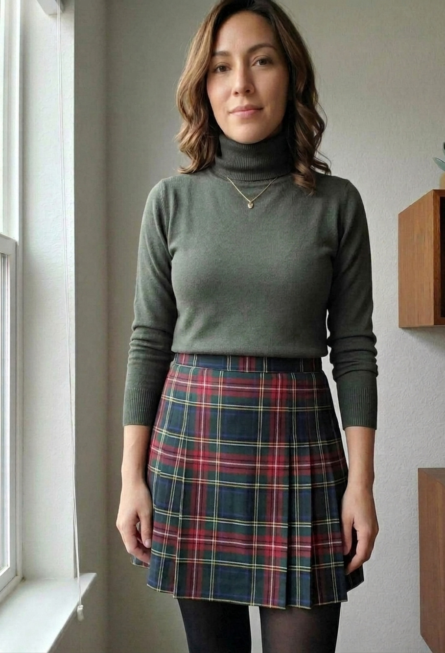 Pendleton Merino Wool Turtleneck Sweater Medium Dark Green Forest Knit Sz M